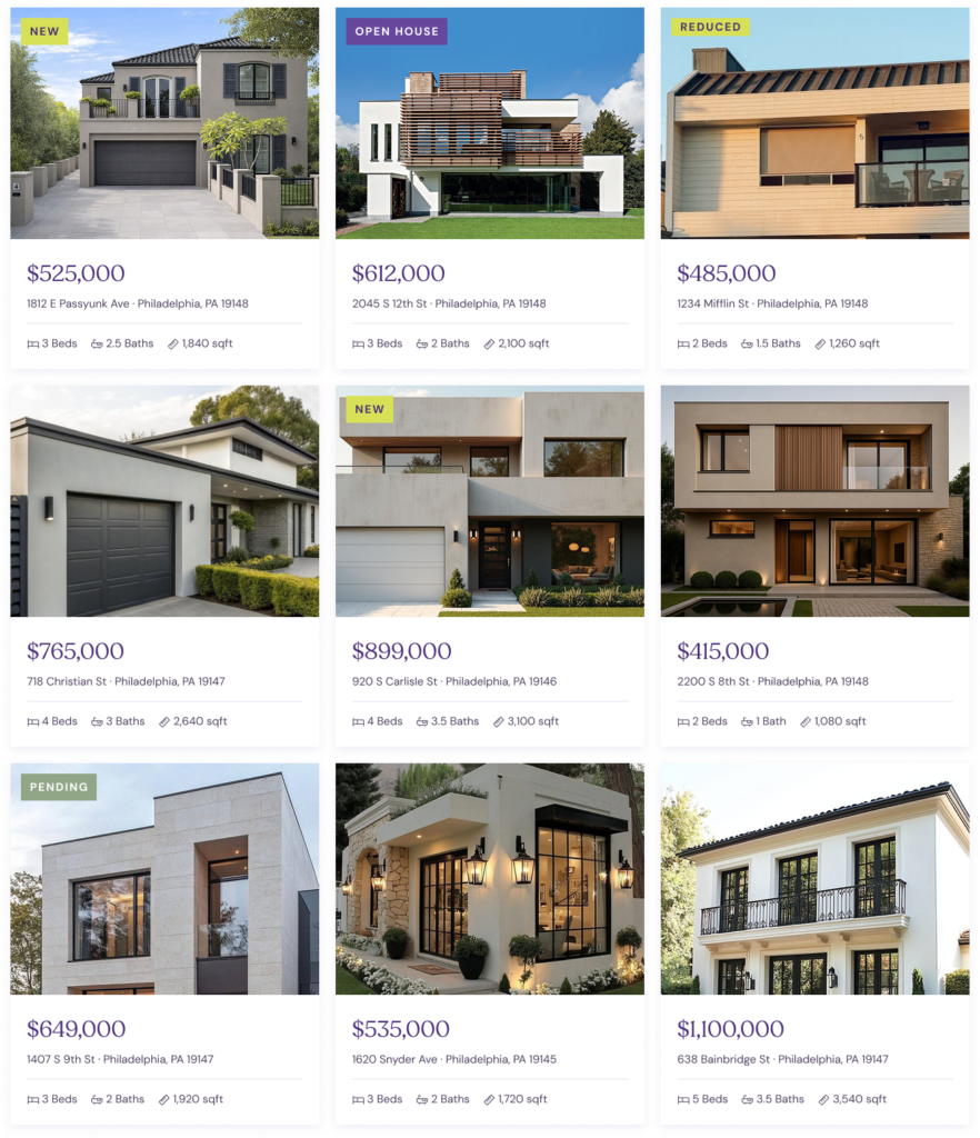 sample listings